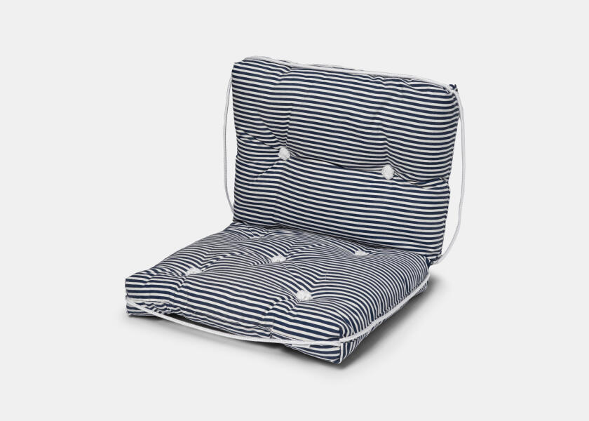 Купить Kapok Double Cushion / navy blue / thin stripes 57357-bvs 7ft.ru в интернет магазине Семь Футов