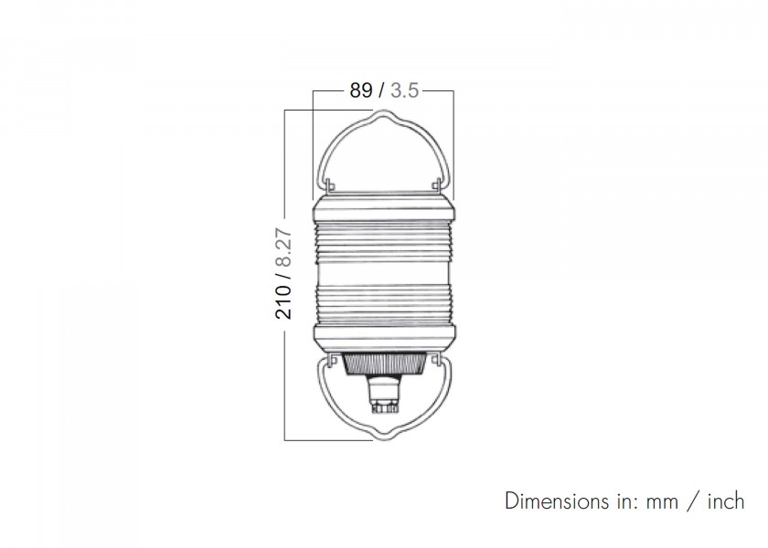 Купить AQUA SIGNAL 3506202000 Сигнальная лампа серии 40 для подъема 7ft.ru в интернет магазине Семь Футов