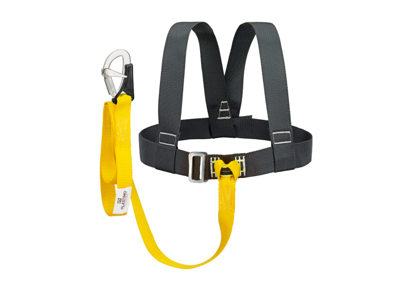 Купить Ремень безопасности Plastimo 67037 250кг со страховочной стропой с карабином черный/желтый 7ft.ru в интернет магазине Семь Футов