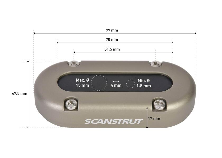 Купить Сальник кабельный водонепроницаемый IP68 Scanstrut DS-multi мульти до 15 мм из алюминия 7ft.ru в интернет магазине Семь Футов