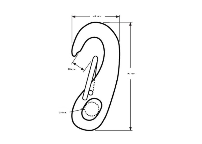 Купить Carabiner / stainless steel 32165-bvs 7ft.ru в интернет магазине Семь Футов