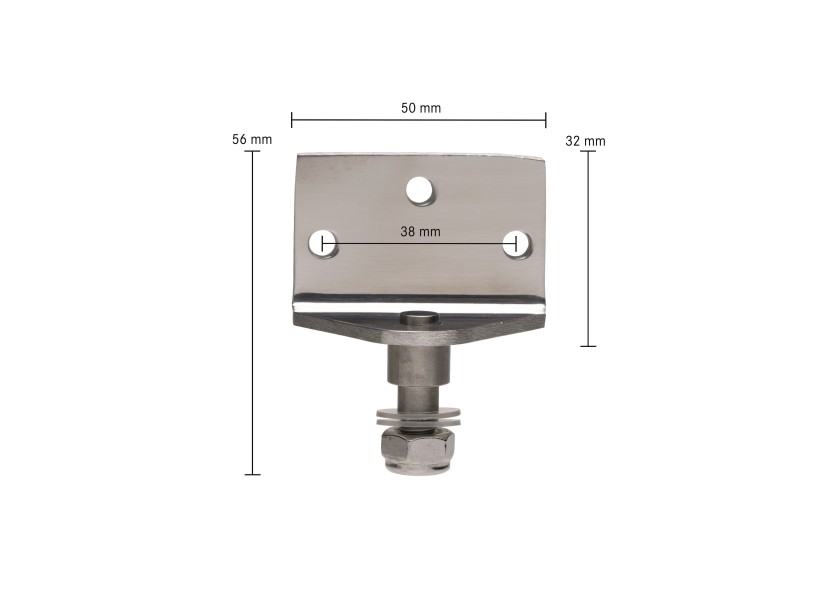 Купить Монтажная пластина для газовых пружин ULTRAFLEX SSN21 / нержавеющая сталь 7ft.ru в интернет магазине Семь Футов