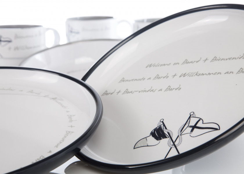 Купить Набор посуды на 6 человек Marine Business Welcome On Board 27144 24 предмета из меламина в сумке 7ft.ru в интернет магазине Семь Футов