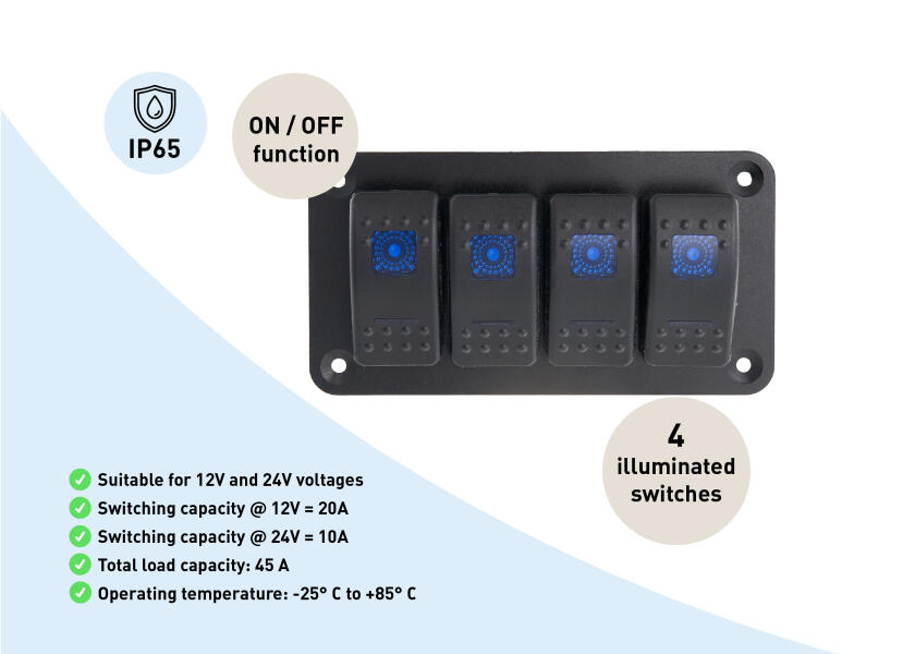 Купить SEATEC Switch Panel / 4 sections 29854-bvs 7ft.ru в интернет магазине Семь Футов