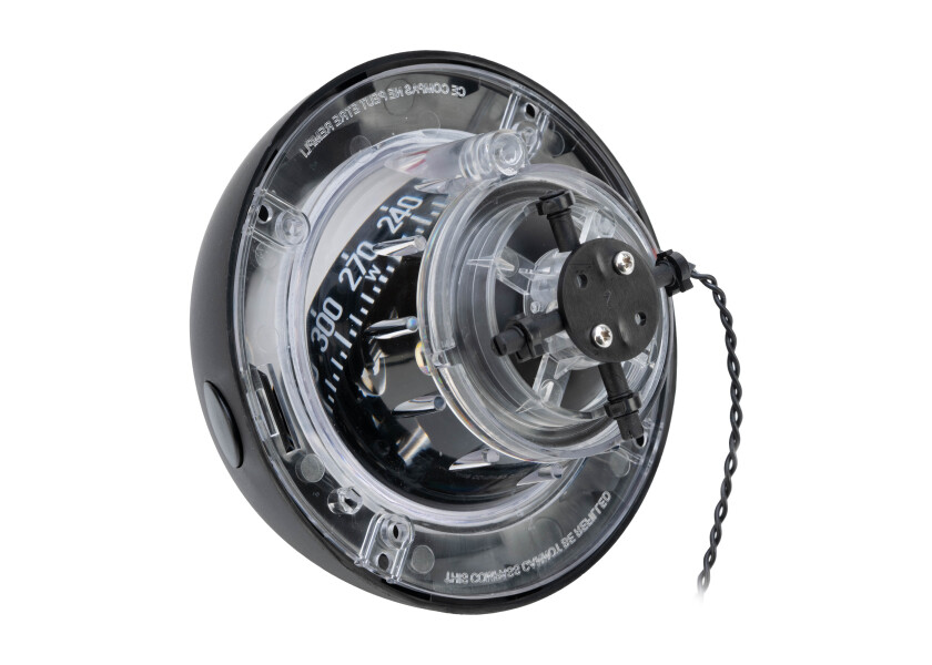 Купить Компас Plastimo Offshore 95 65733 12/24В для судна 6-10м c чёрной конической картушкой Ø81мм в чёрном корпусе Ø128x111мм горизонтальный врезной монтаж 7ft.ru в интернет магазине Семь Футов