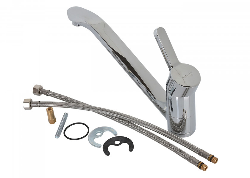 Купить BAVARIA 463255 Смеситель для кухни, изогнутый 24424-bvs 7ft.ru в интернет магазине Семь Футов