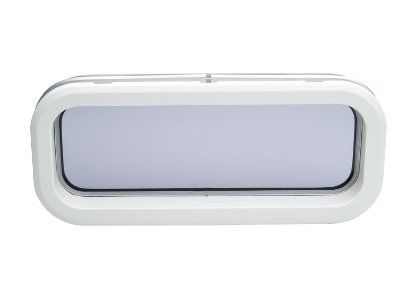 Купить Иллюминатор неоткрывающийся Lewmar Standard Portlight 393310200 191x449мм размер 3 с отделкой из белого пластика 7ft.ru в интернет магазине Семь Футов