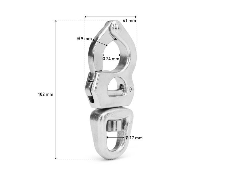 Купить Trigger Release Snap Shackles with swivel Eye 11209-bvs 7ft.ru в интернет магазине Семь Футов