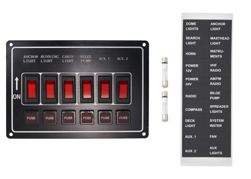 Купить Switch Panel / 6 switches / horizontal 10165-bvs 7ft.ru в интернет магазине Семь Футов