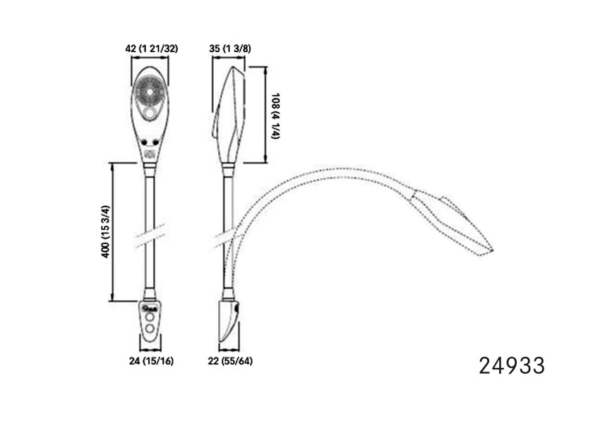 Купить QUICK SHARK50 LED Reading Light 24933-bvs 7ft.ru в интернет магазине Семь Футов