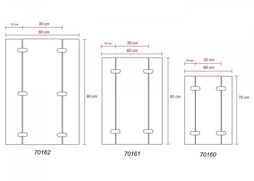 Купить Столешница Roca Miami 641291 700x600x20мм складывающаяся из тика 7ft.ru в интернет магазине Семь Футов