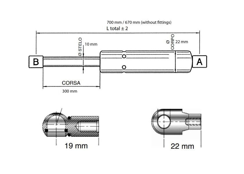 Купить ULTRAFLEX Gas Springs 33319-bvs 7ft.ru в интернет магазине Семь Футов