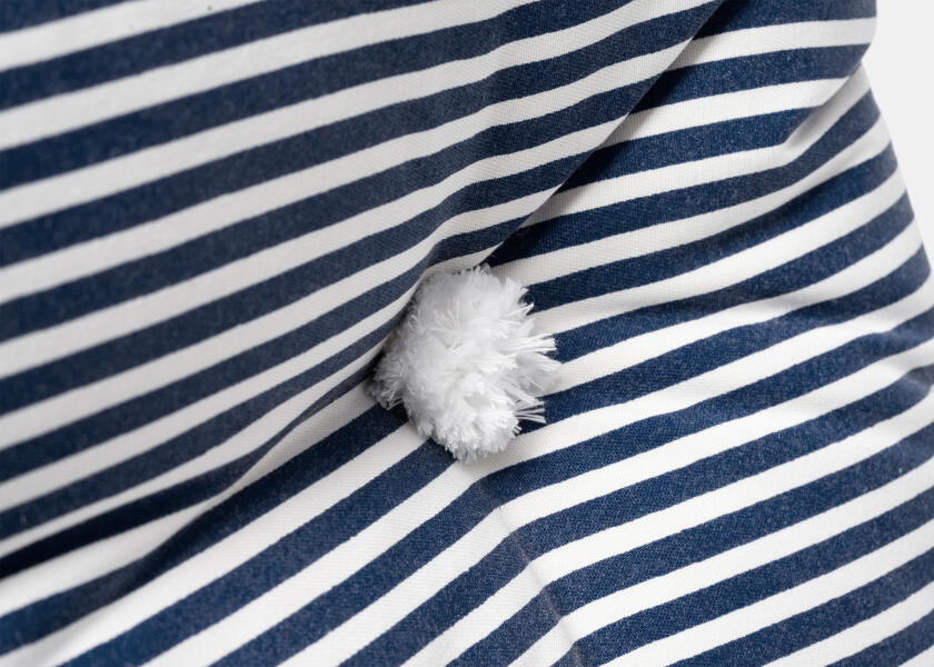 Купить Kapok Double Cushion / navy blue / thin stripes 57357-bvs 7ft.ru в интернет магазине Семь Футов