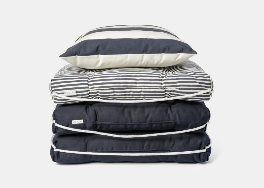 Купить Kapok Single Cushion / navy blue / thin stripes 57344-bvs 7ft.ru в интернет магазине Семь Футов