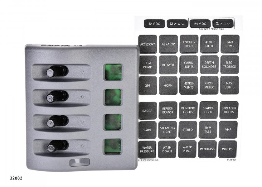 Купить BLUE SEA Weatherproof Fuse Panels with ATO fuse / 4-section 32882-bvs 7ft.ru в интернет магазине Семь Футов