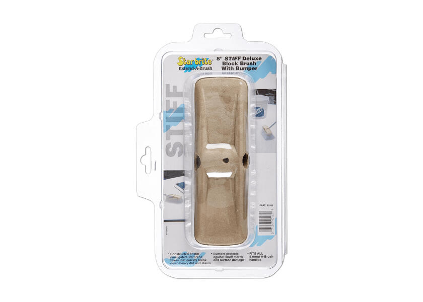 Купить Щётка с жёсткой щетиной Star Brite Deluxe 40163 200мм с мягким бампером 7ft.ru в интернет магазине Семь Футов