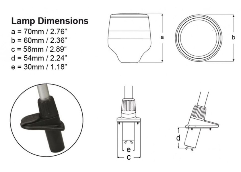 Купить HELLA MARINE NaviLED 360 Compact Anchor Light with Mast / black / 1080 mm 24485-bvs 7ft.ru в интернет магазине Семь Футов