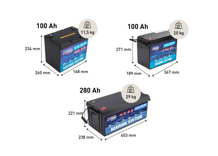 Купить Морская литиевая батарея LiFePO4 / 24 В / 100 Ач 7ft.ru в интернет магазине Семь Футов