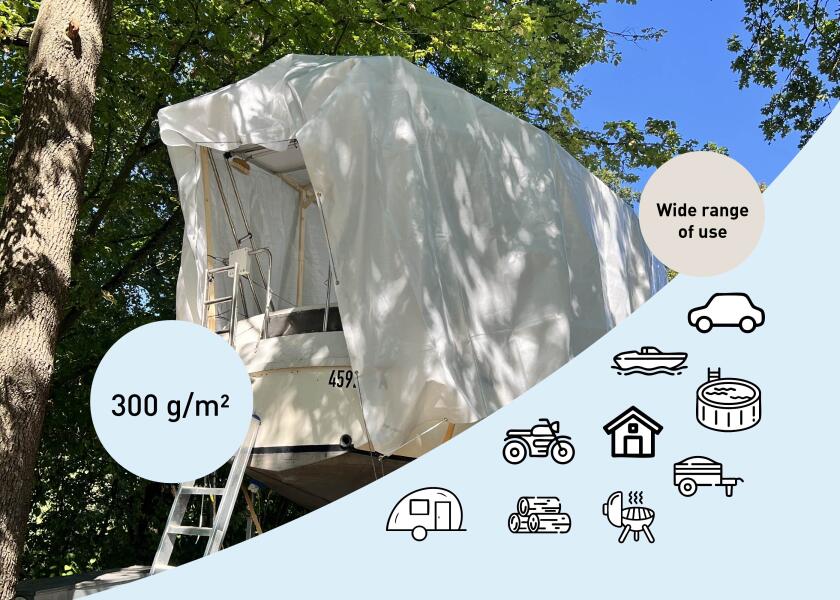 Купить Сверхпрочный брезент 300 г/м² / Длина: 9 м; Ширина: 5 м 33091-bvs 7ft.ru в интернет магазине Семь Футов