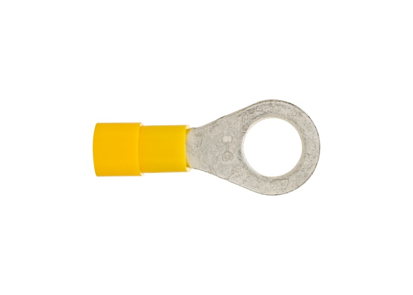 Купить Кольцевой кабельный наконечник / желтый / 2,5–6 мм² / Диаметр проушины: M4 7ft.ru в интернет магазине Семь Футов