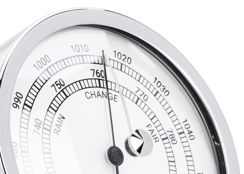 Купить Барометр Autonautic instrumental Atlantic B95C 95x35мм из хромированной латуни 7ft.ru в интернет магазине Семь Футов