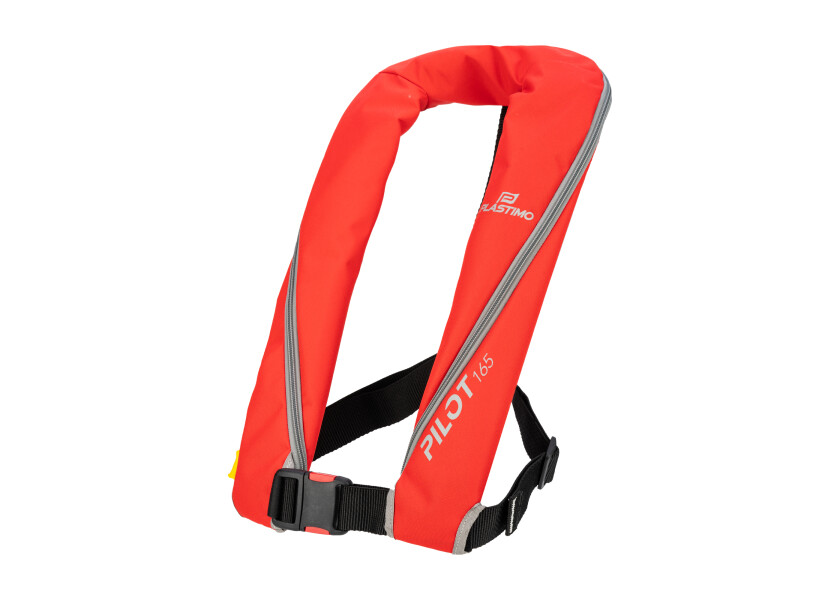 Купить Ручной надувной спасательный жилет Plastimo Pilot165 66781 165N 40кг из нейлона красный 7ft.ru в интернет магазине Семь Футов