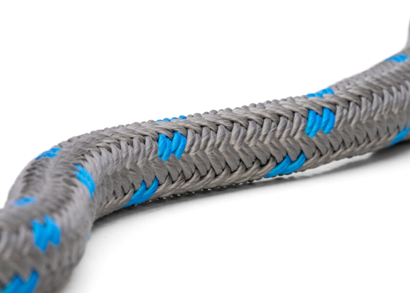 Купить Высокопроизводительный швартовный трос / с проушиной, кожаные ножны, компенсатор швартовки / титановый/синий / Веревка-Ø: 16 мм; Длина: 15 м 7ft.ru в интернет магазине Семь Футов