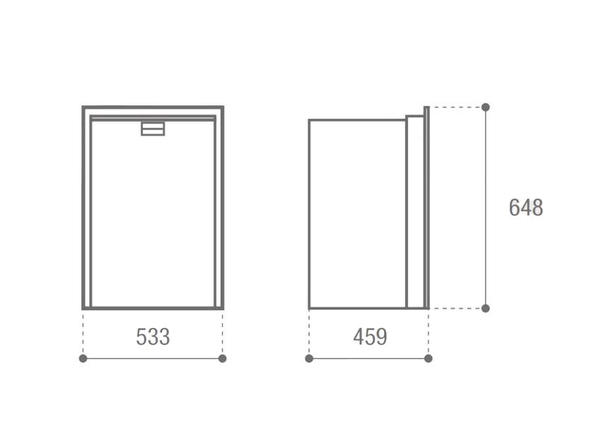 Купить VITRIFRIGO 0400-0485 C60i Холодильник / 60 л. / черный 7ft.ru в интернет магазине Семь Футов