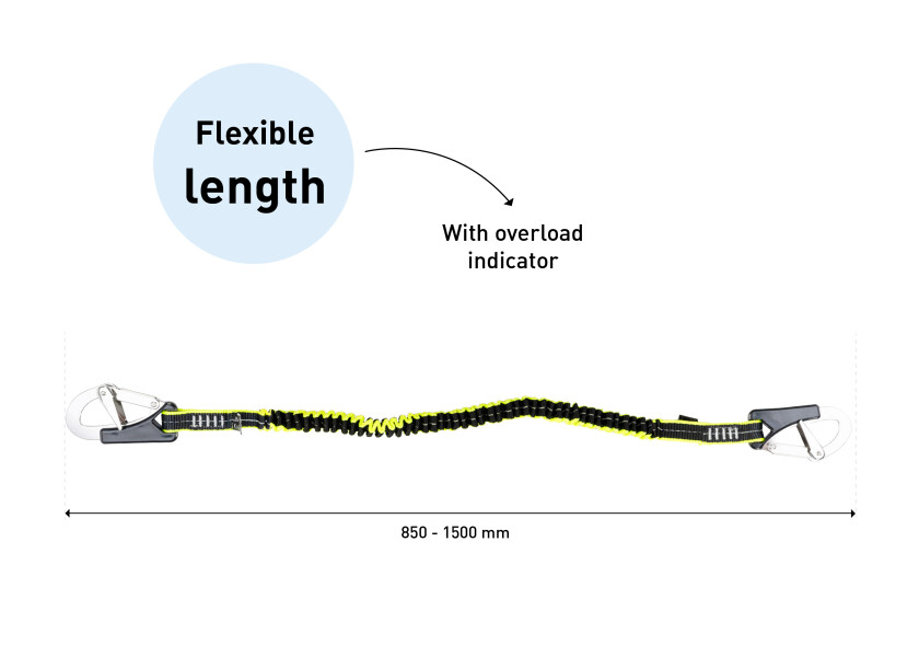 Купить Эластичная страховочная стропа Plastimo 66840 1.5 м с двумя карабинами из нержавеющей стали черная 7ft.ru в интернет магазине Семь Футов