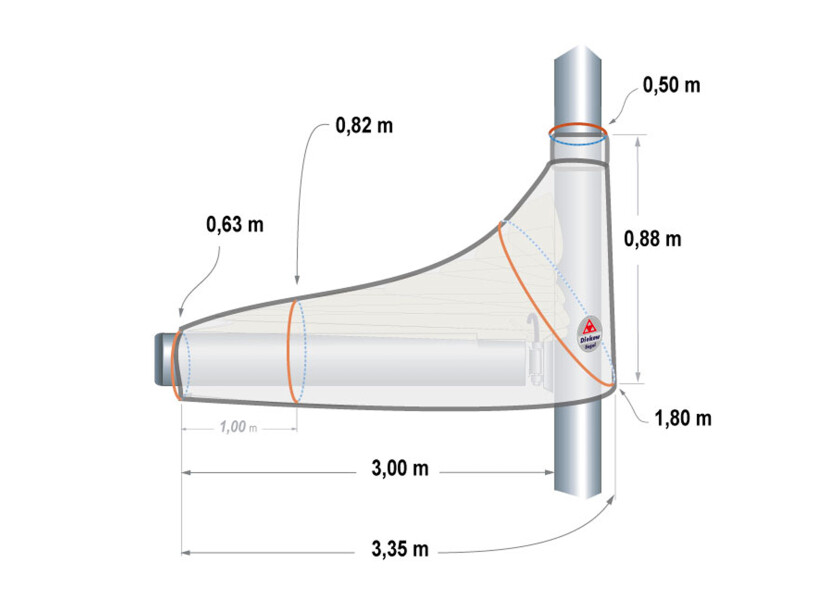 Купить DIEKOW SAILS Чехол на грот / королевский синий / Для длины стрелы: 4,45 м. 7ft.ru в интернет магазине Семь Футов