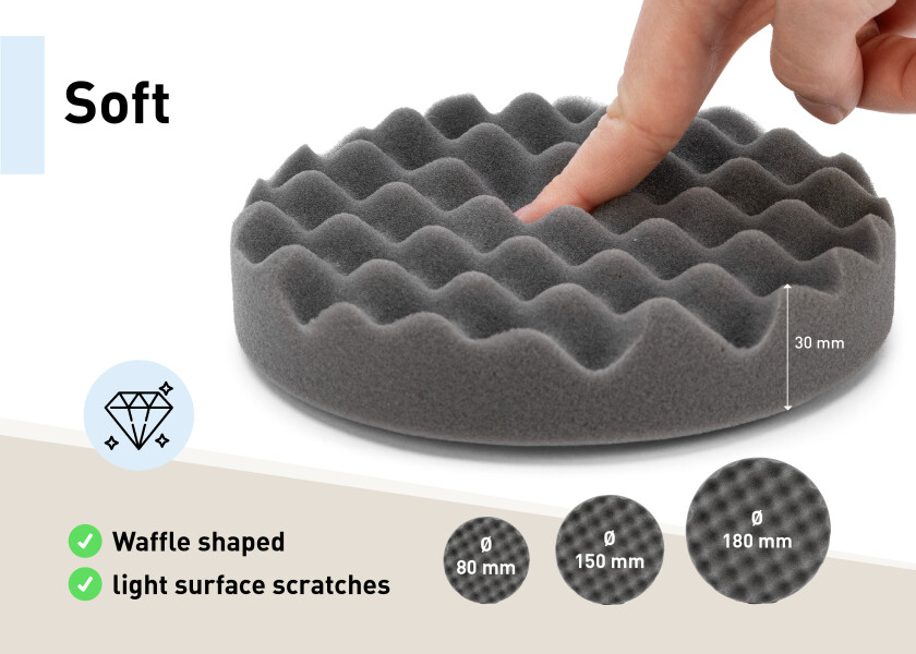 Купить SEATEC Губка для полировки / в форме вафли / мягкая / Ø: 150 мм 7ft.ru в интернет магазине Семь Футов