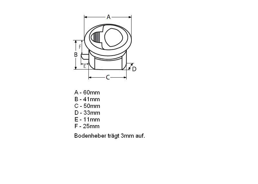 Купить Защелка напольная, круглая 7ft.ru в интернет магазине Семь Футов
