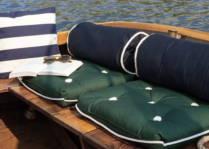 Купить Двойная подушка Kapok / темно-зеленый 57289-bvs 7ft.ru в интернет магазине Семь Футов