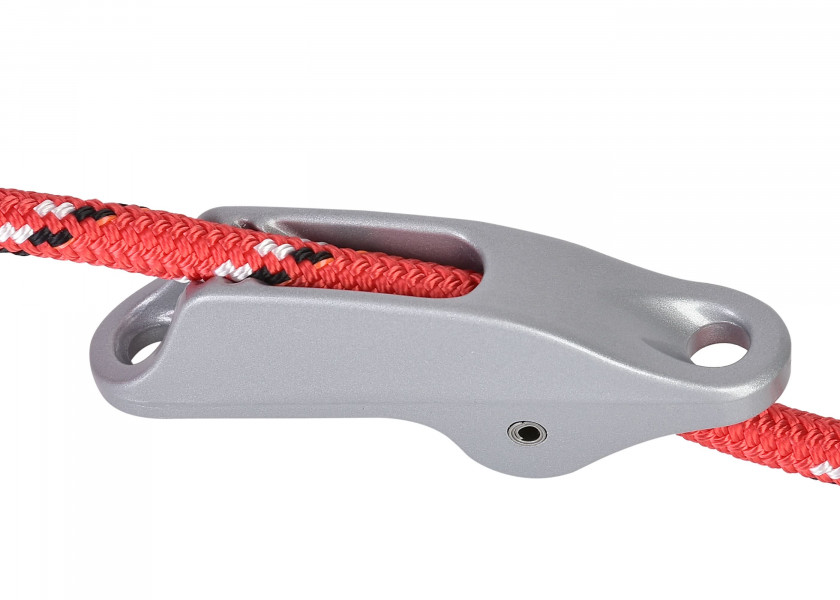 Купить Стопор щелевой для трапеций Clamcleat CL253 для троса Ø4-8мм с нейлоновым звеном 90x18x35мм из алюминия 7ft.ru в интернет магазине Семь Футов