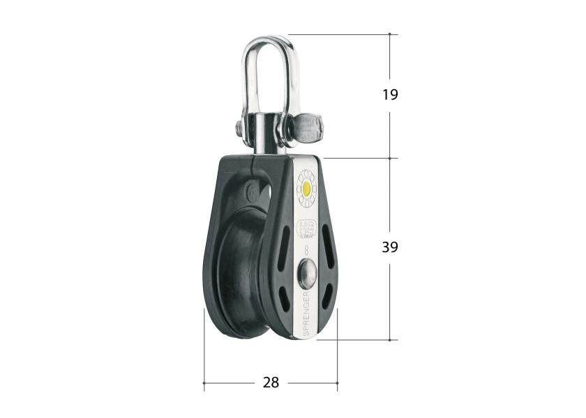Купить SPRENGER S block with swivel / 8 mm / plain bearing 44558-bvs 7ft.ru в интернет магазине Семь Футов