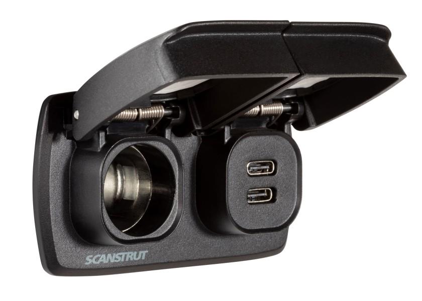 Купить Панельная розетка Scanstrut Flip Pro Multi SC-MULTI-F1 10–30В 6А USB-C/12В посадочный ⌀32мм водонепроницаемая устойчивая к УФ-излучению 7ft.ru в интернет магазине Семь Футов