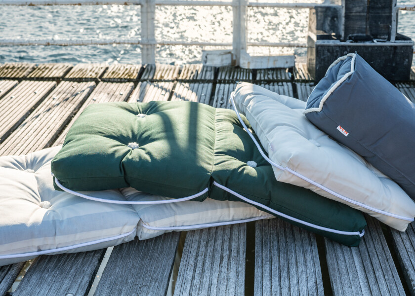 Купить Двойная подушка Kapok / темно-зеленый 57289-bvs 7ft.ru в интернет магазине Семь Футов