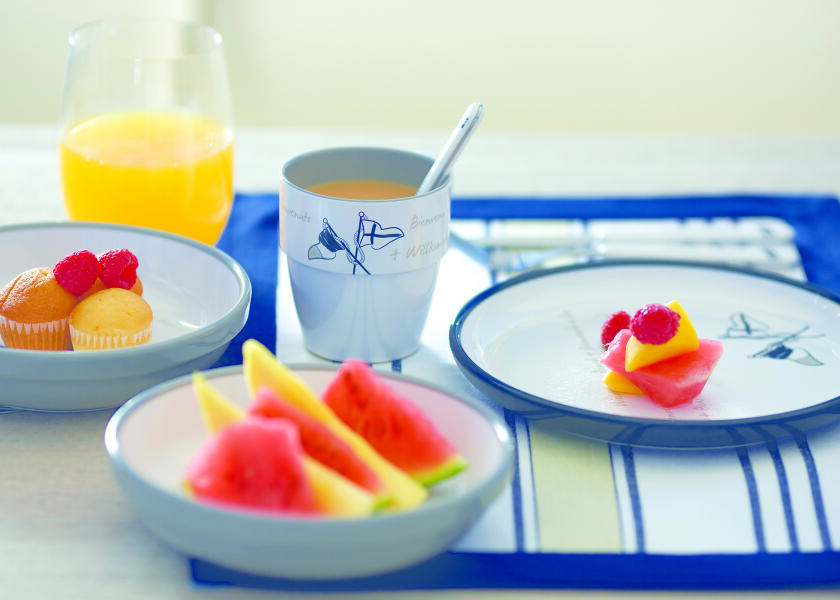 Купить Набор посуды на 6 человек Marine Business Welcome On Board 27144 24 предмета из меламина в сумке 7ft.ru в интернет магазине Семь Футов