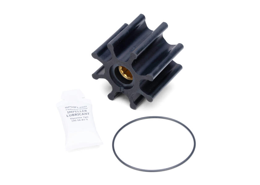 Купить Импеллер со шлицами Johnson Pump 1028B 09-1028B-9 Ø65x50,2мм вал 16мм 8 лопастей для насоса типа F7 из чёрного нитрила 7ft.ru в интернет магазине Семь Футов