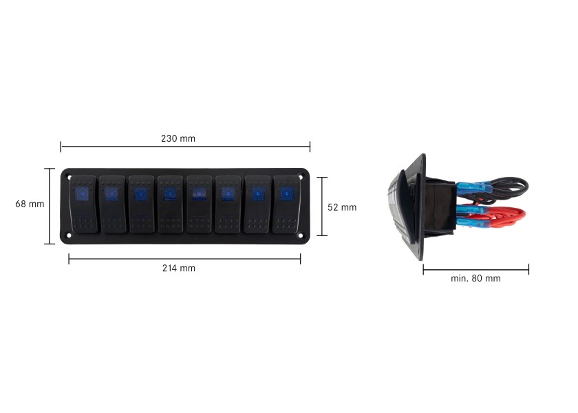 Купить SEATEC Switch Panel / 8 sections 29857-bvs 7ft.ru в интернет магазине Семь Футов