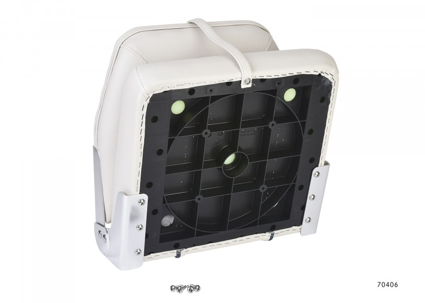 Купить Складное судовое кресло Vetus V-quipment First Mate CHFSW 480 x 450 x 400 мм белое с синими швами поставляется без стойки 7ft.ru в интернет магазине Семь Футов