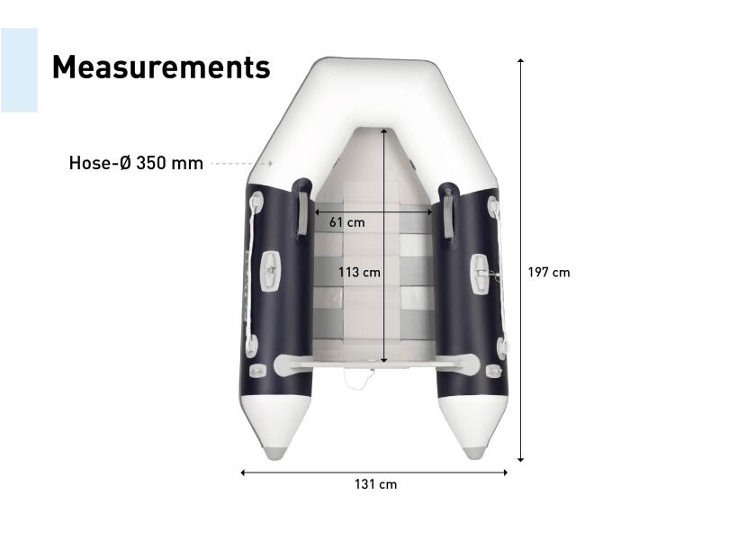 Купить SEATEC Надувная лодка MARLIN / NEMO 200 / 2,0 м / темно-синий/белый / макс. 2,5 л.с. 7ft.ru в интернет магазине Семь Футов