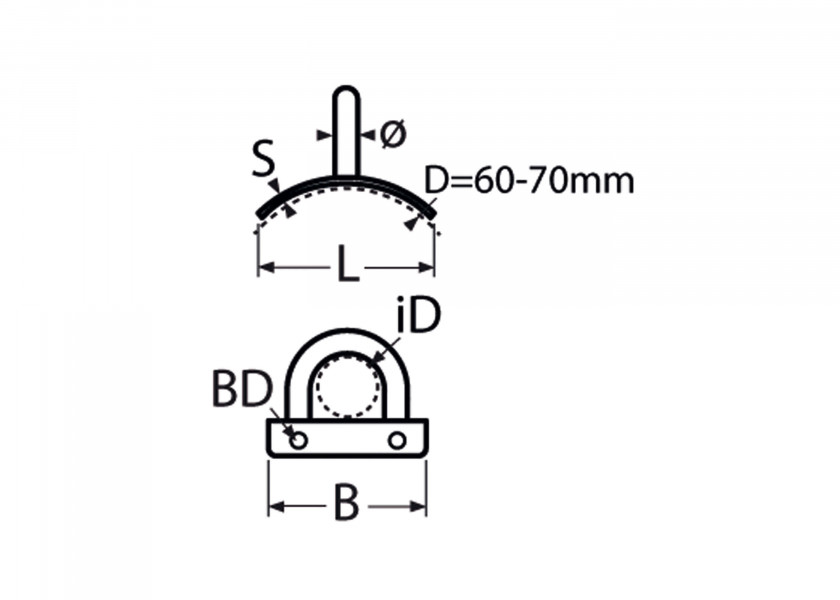 Купить Stainless Steel Pad Eyes / horizontally bent 80131-bvs 7ft.ru в интернет магазине Семь Футов