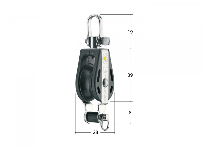 Купить SPRENGER S Block with Becket and Swivel / 8 mm / plain bearing 44342-bvs 7ft.ru в интернет магазине Семь Футов