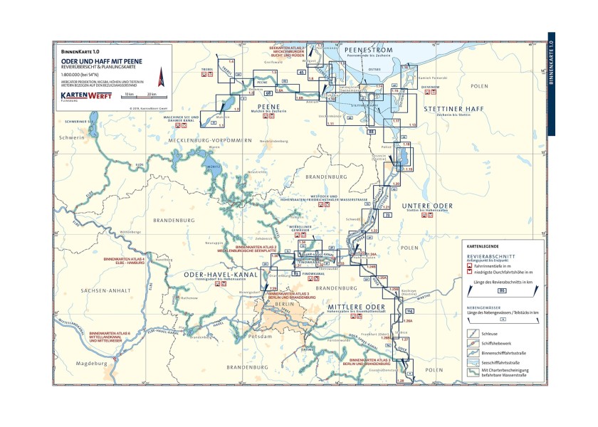 Купить KARTENWERFT 978-3-944082-49-3 Атлас 1. Береговая карта Одера и Хаффа с Пином 7ft.ru в интернет магазине Семь Футов