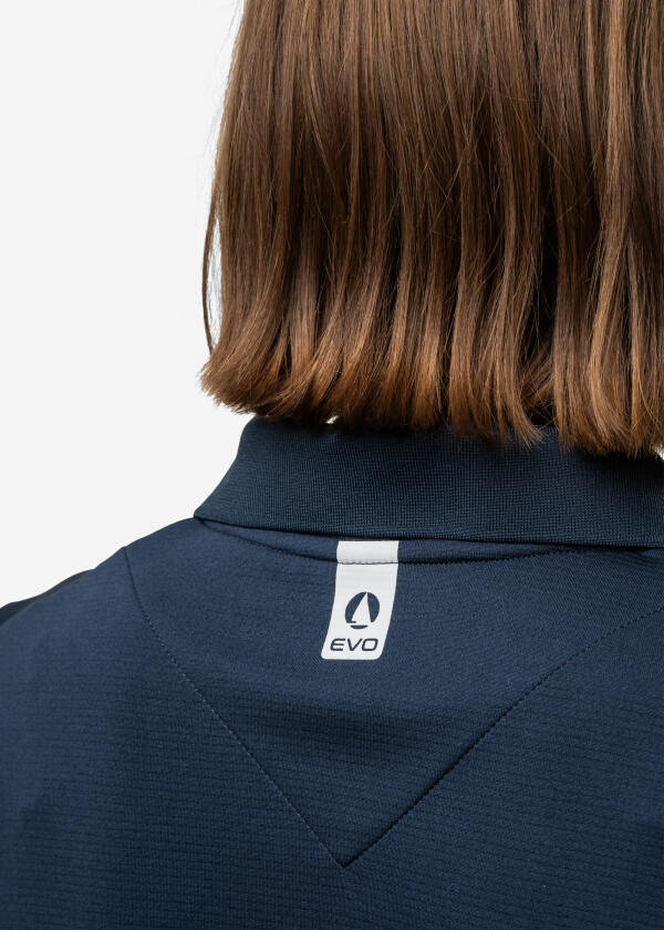 Купить MUSTO 82443_597-14 Женская рубашка-поло Evolution Crew SUNBLOCK / темно-синий / Размер одежды: 42 7ft.ru в интернет магазине Семь Футов