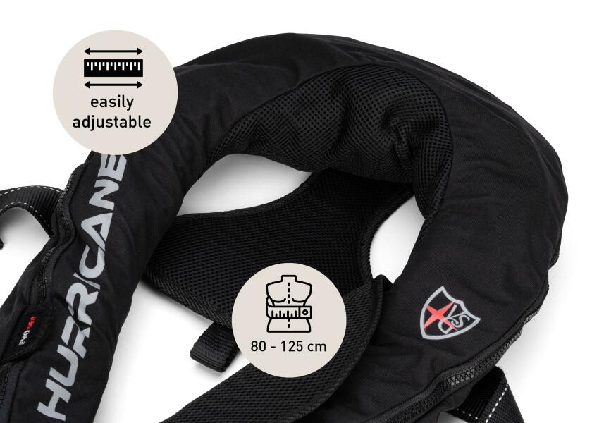 Купить VELERIA SAN GIORGIO HURRICANE EVO 160 Life Jacket / 160 N / black 57820-bvs 7ft.ru в интернет магазине Семь Футов