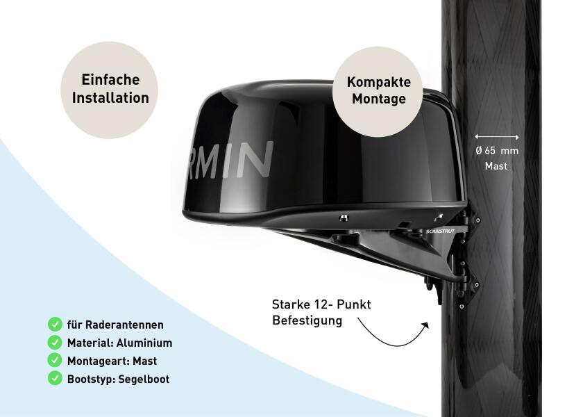 Купить SC20-BLK Крепление на мачту радара / черный 7ft.ru в интернет магазине Семь Футов