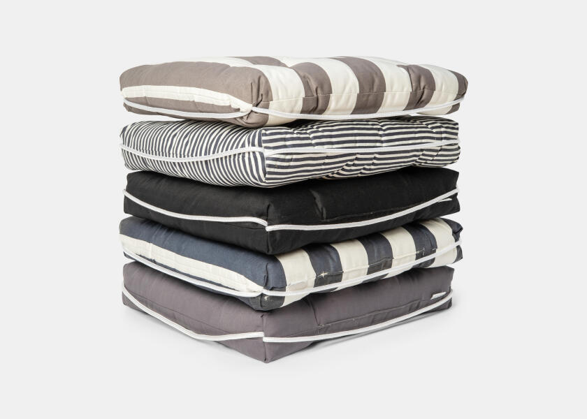 Купить Kapok Single Cushion / navy blue / wide stripes 57345-bvs 7ft.ru в интернет магазине Семь Футов
