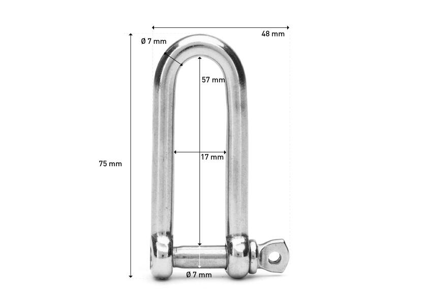 Купить Stainless Steel Shackle, long Shape 11093-bvs 7ft.ru в интернет магазине Семь Футов